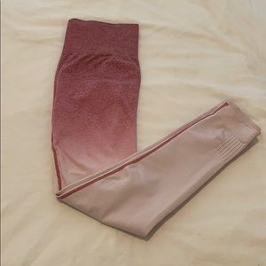 Ombré Pink Seamless Workout Leggings